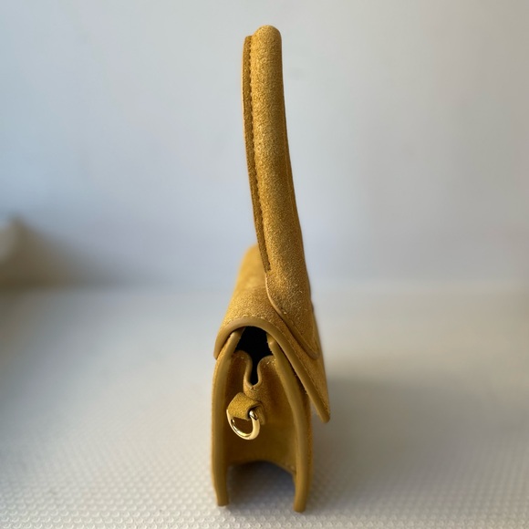 Fashion Jacquemus Yellow Suede Mini Bag ⭐️⭐️⭐️⭐️ - Picture 8 of 12